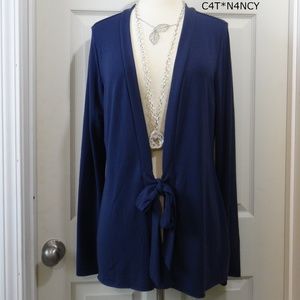 BANANA REPUBLIC - Tie Front Tunic Length Cardigan!